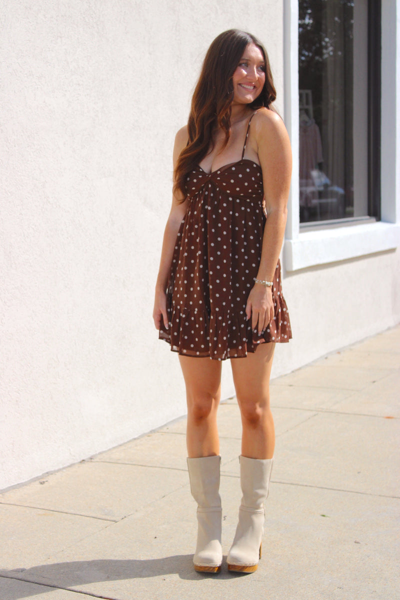 Sweetheart Polka Dot Dress