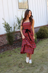 Carrigan Plaid Midi Dress