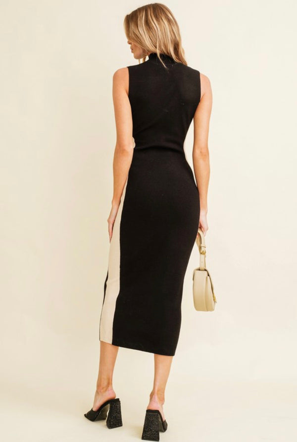 Morgan Mock Neck Midi