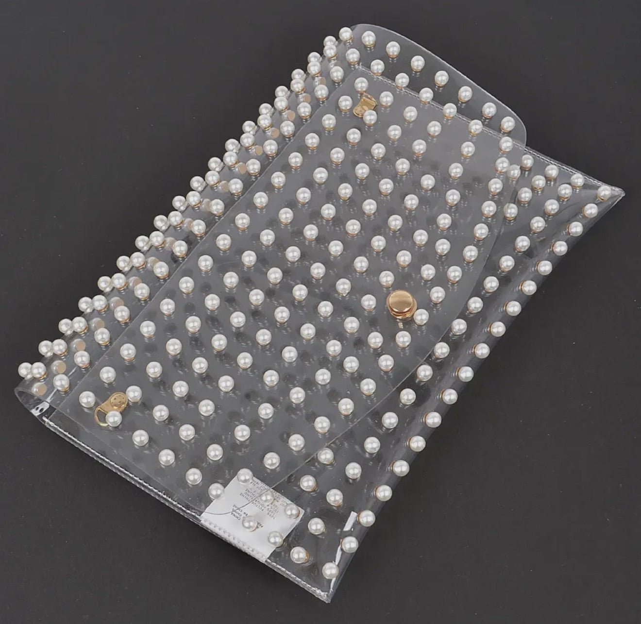 Clear Pearl Clutch