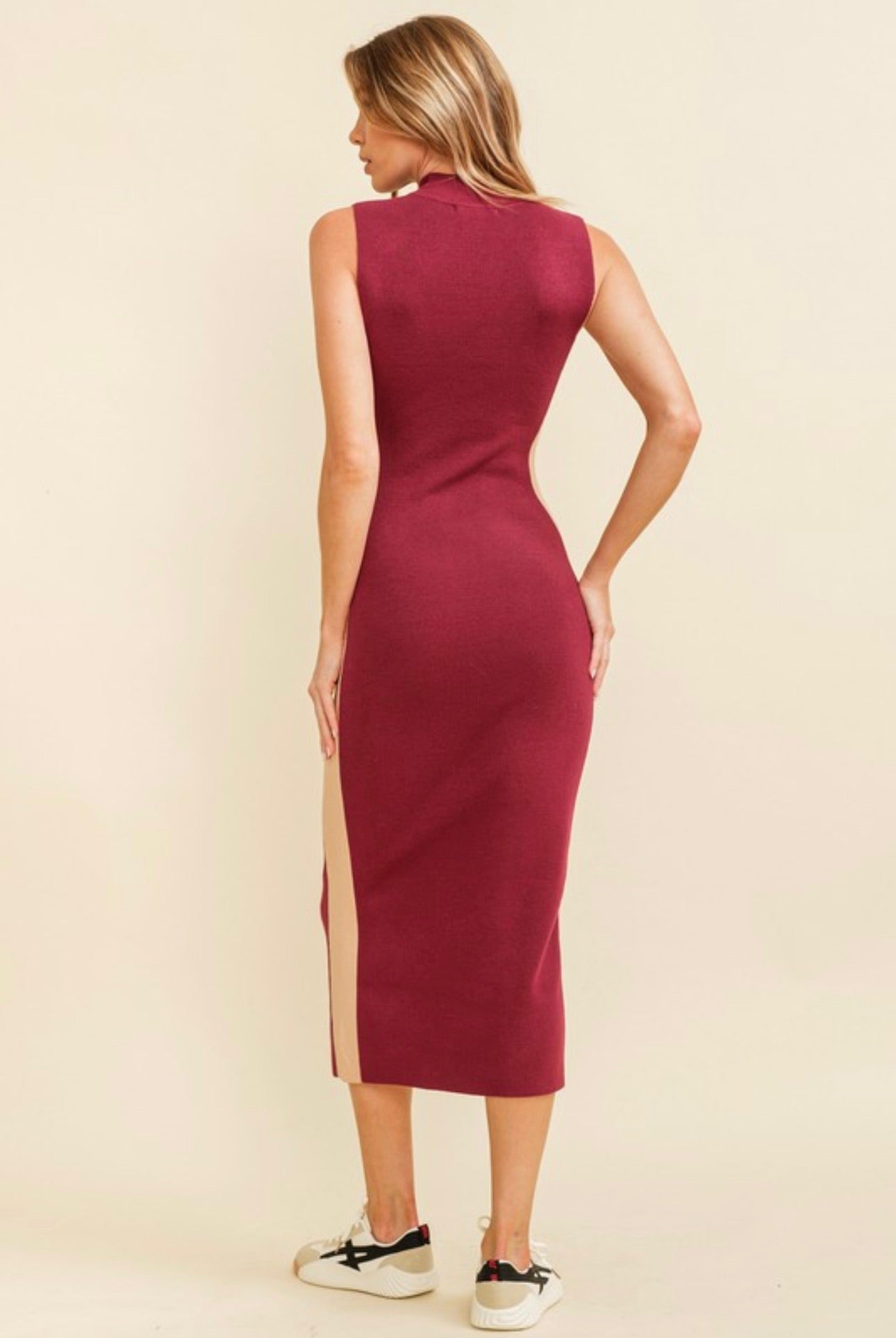 Morgan Mock Neck Midi