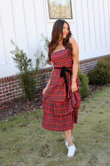 Carrigan Plaid Midi Dress