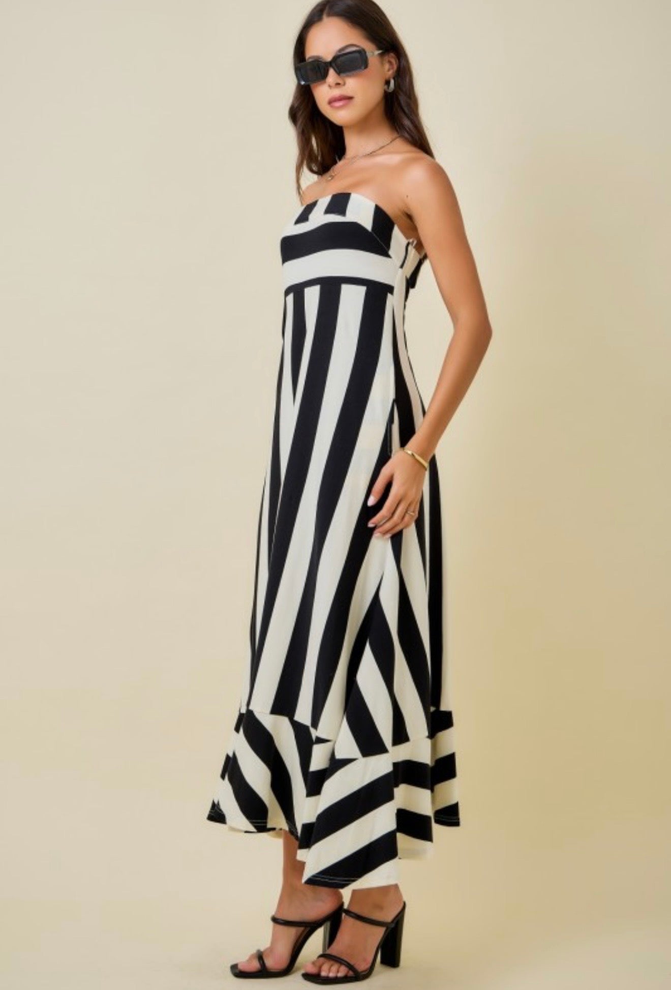 Striped Out Maxi Dress