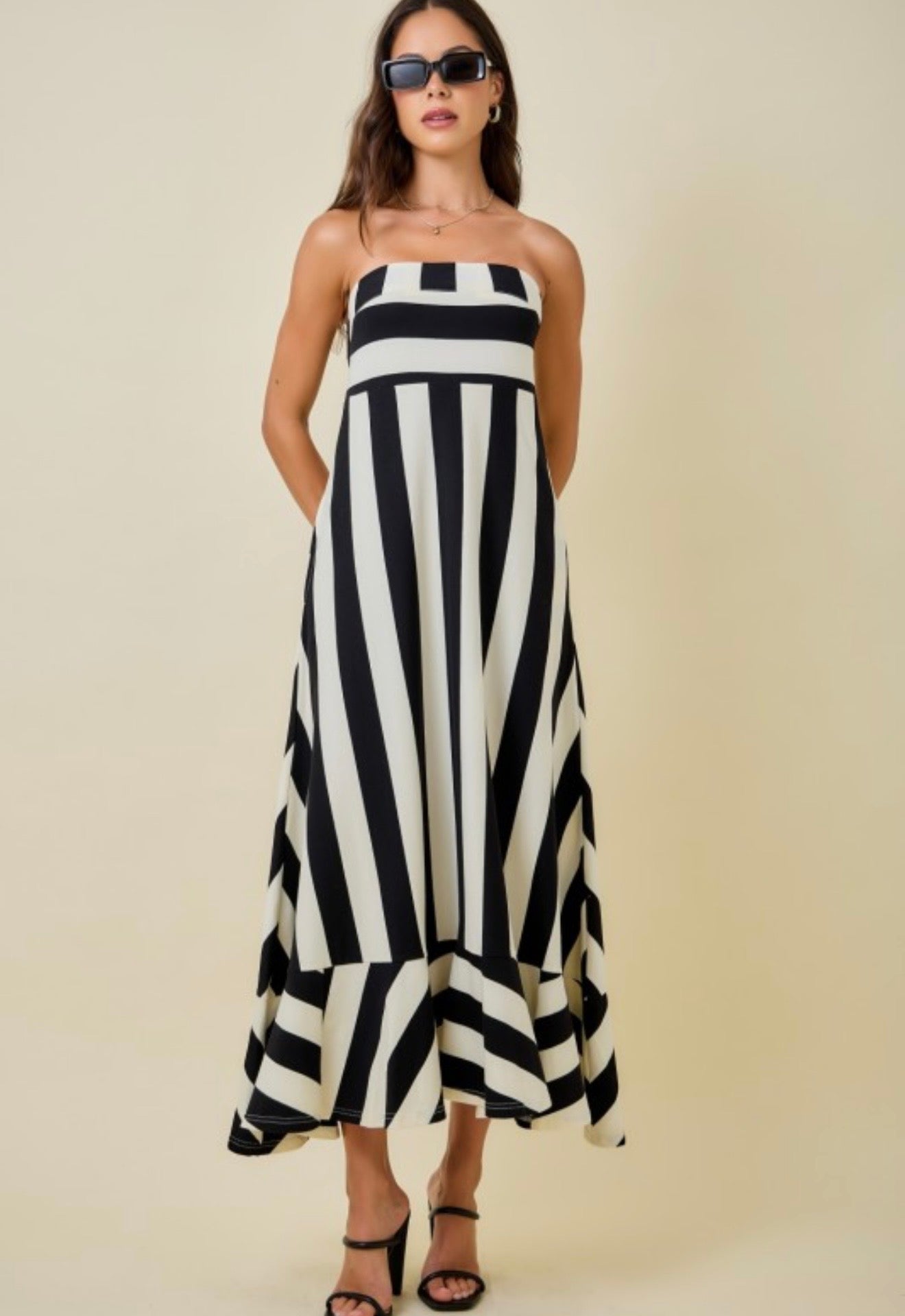 Striped Out Maxi Dress