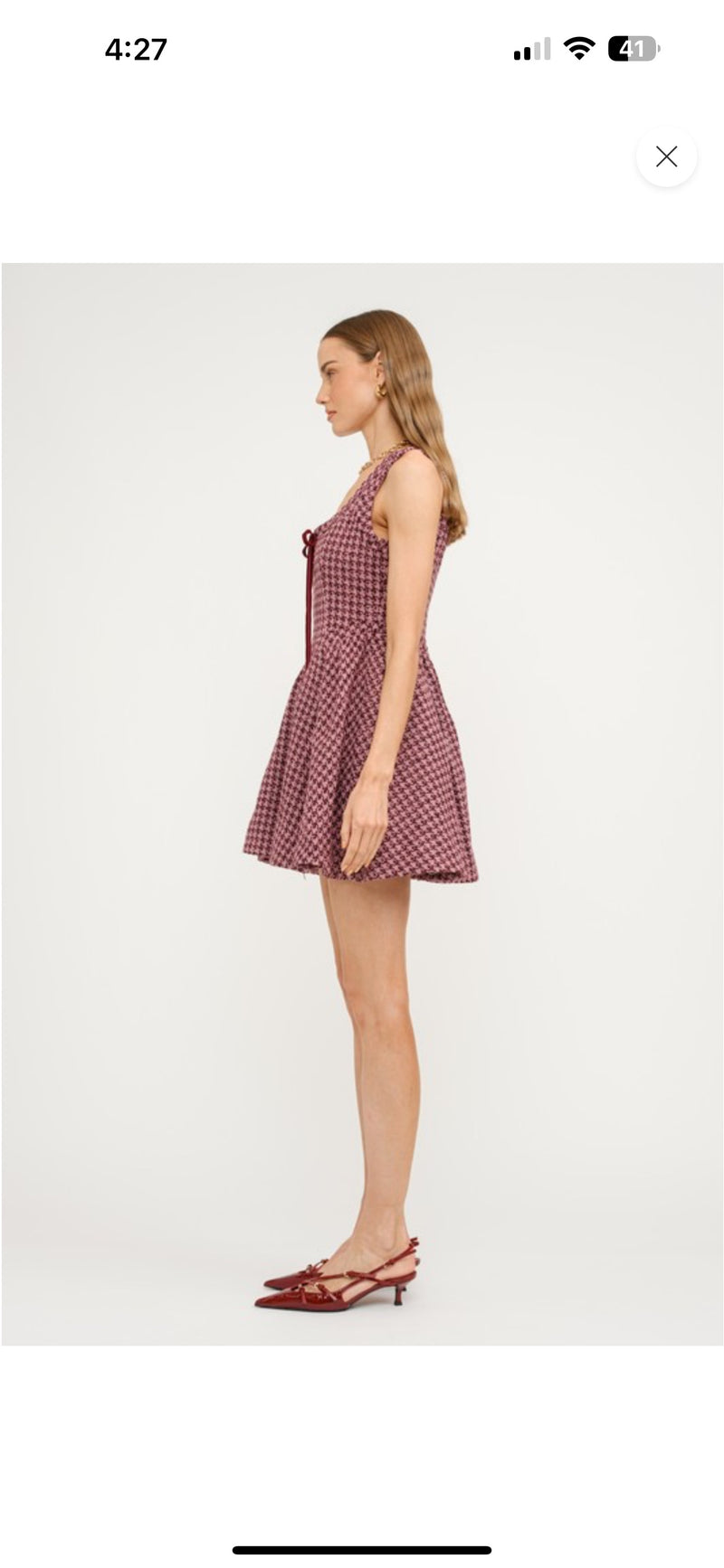 Isabel Houndstooth Mini Dress