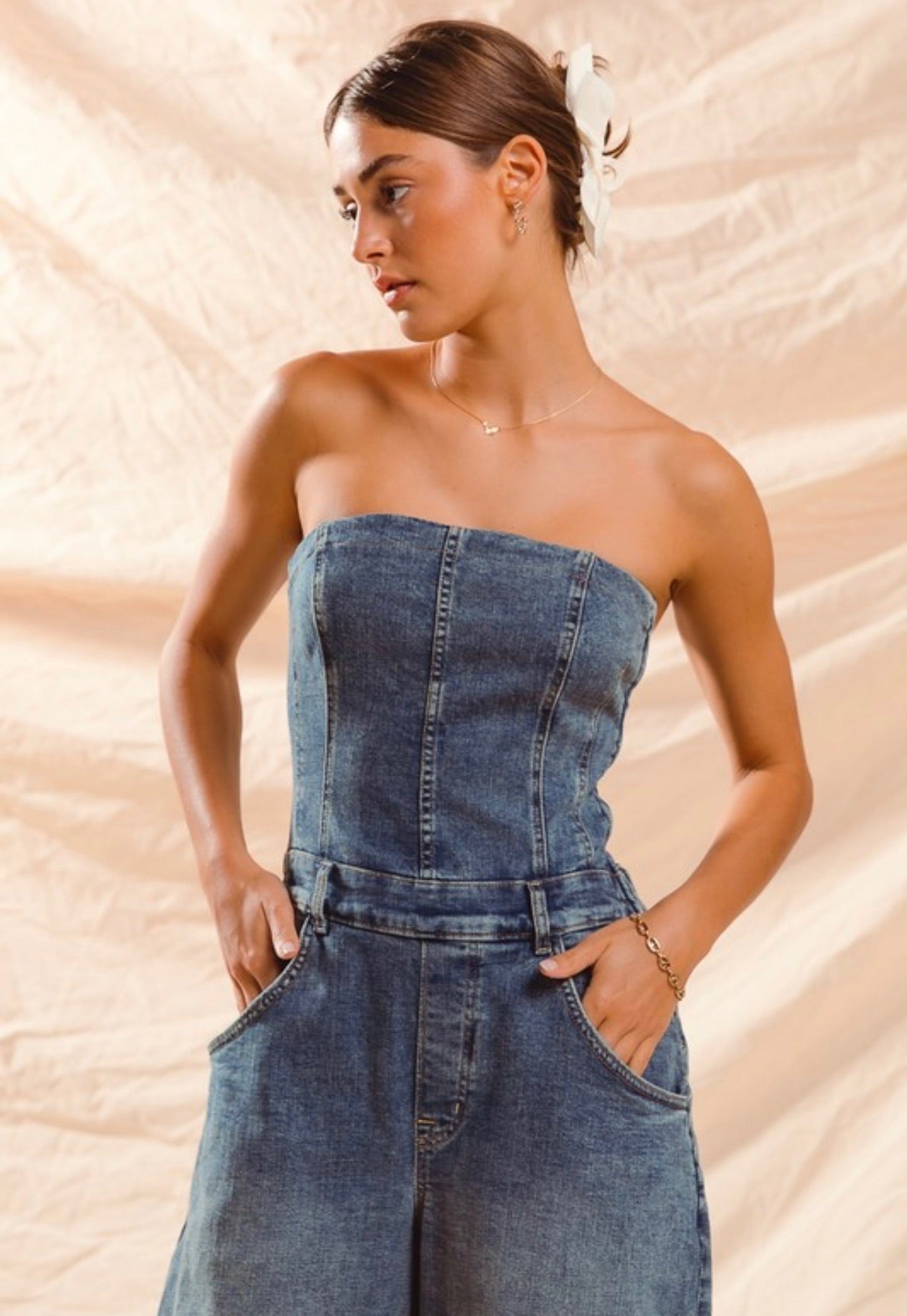 Austin Denim Jumpsuit