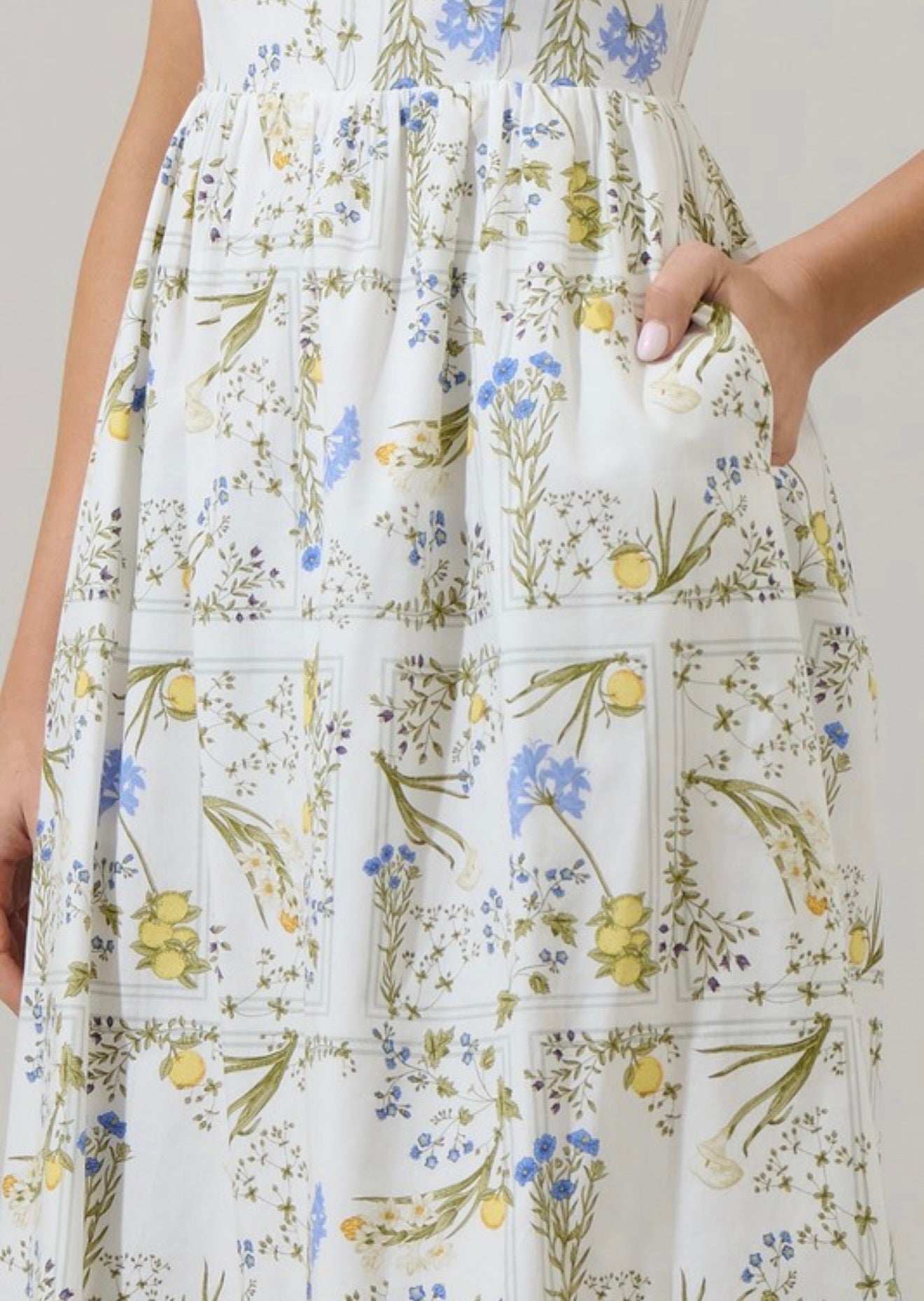 Cecily Floral Midi Dress