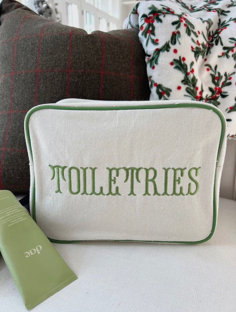 Embroidered Toiletries Bag