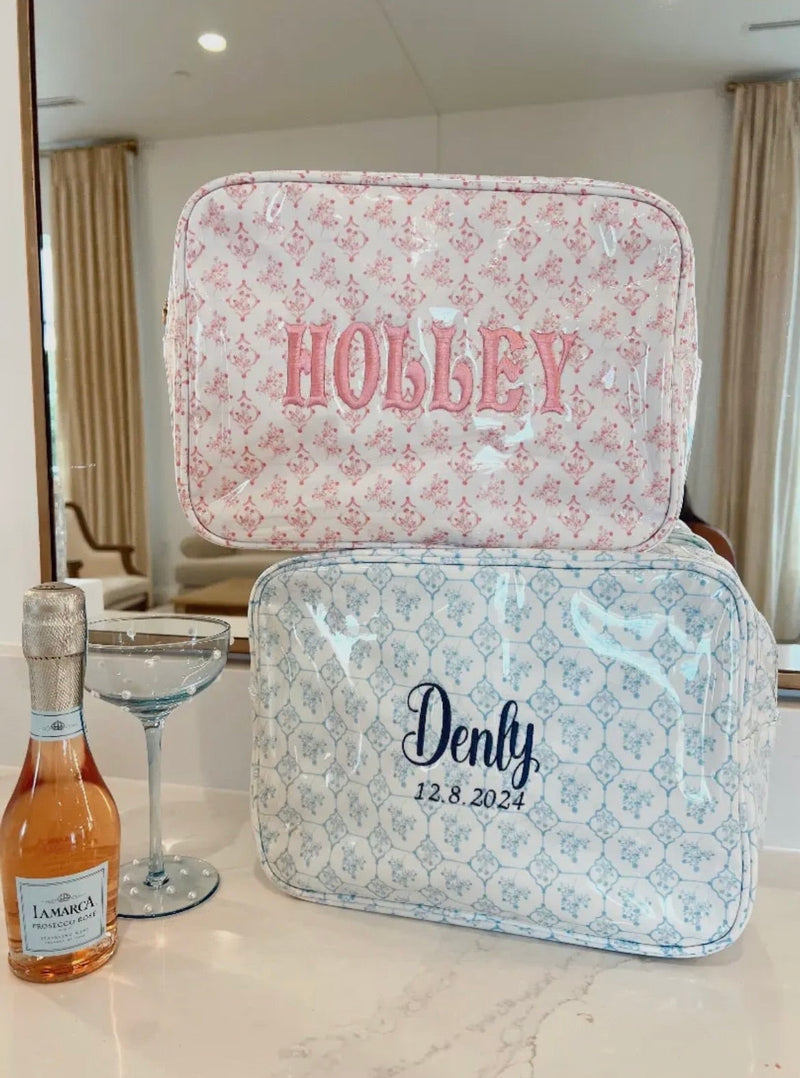 Toile Clear Coat XL Toiletry Bag