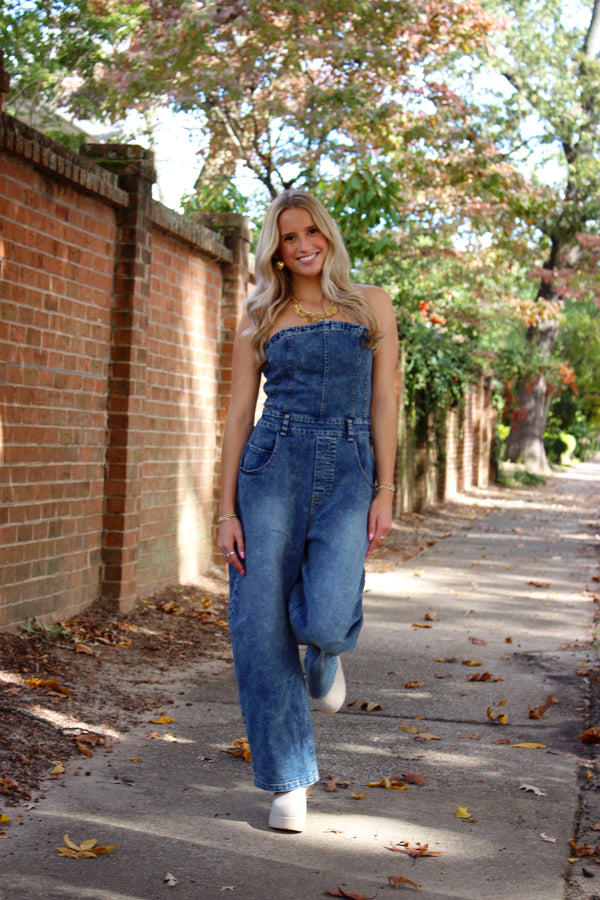 Austin Denim Jumpsuit