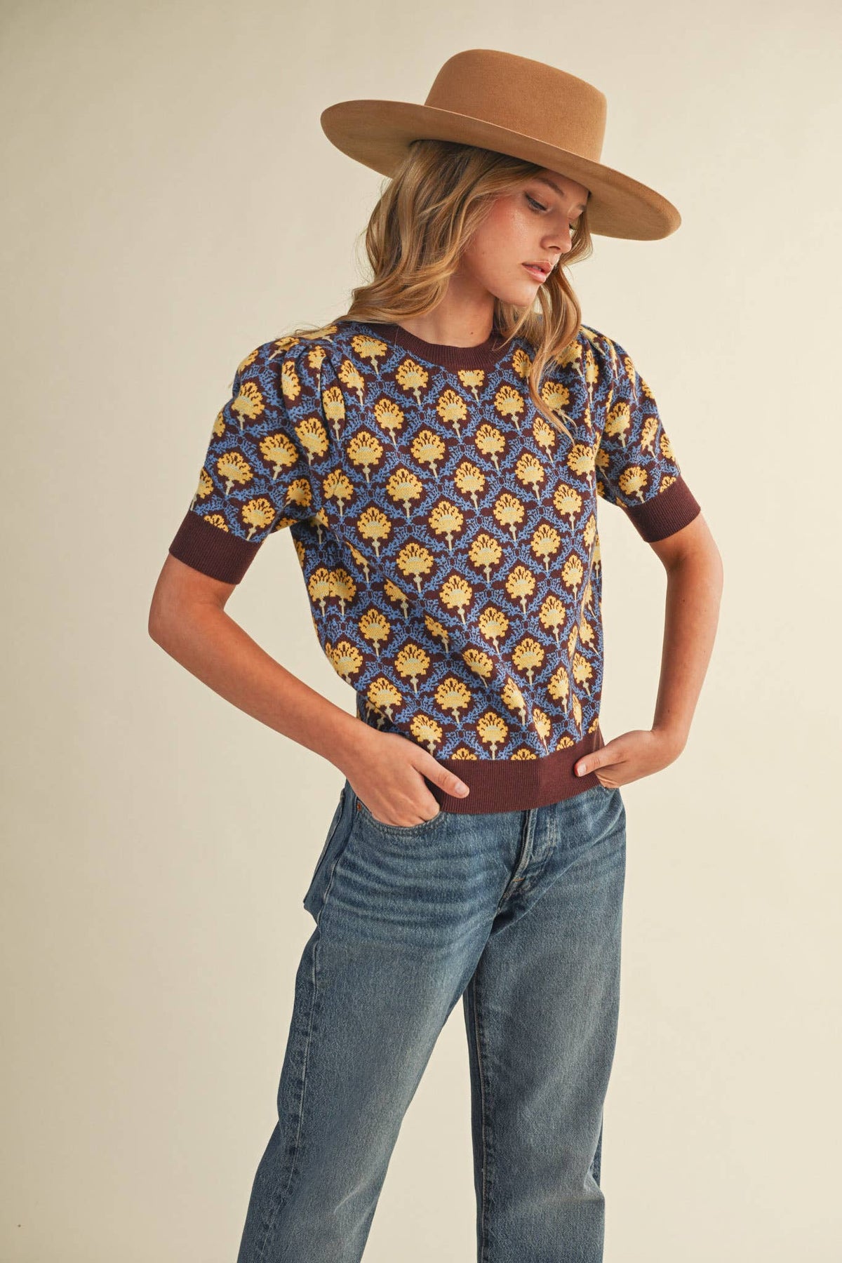 Meredith Short Sleeve Sweater
