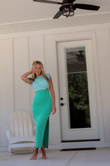 Ally Color Block Maxi Dress Dresses 