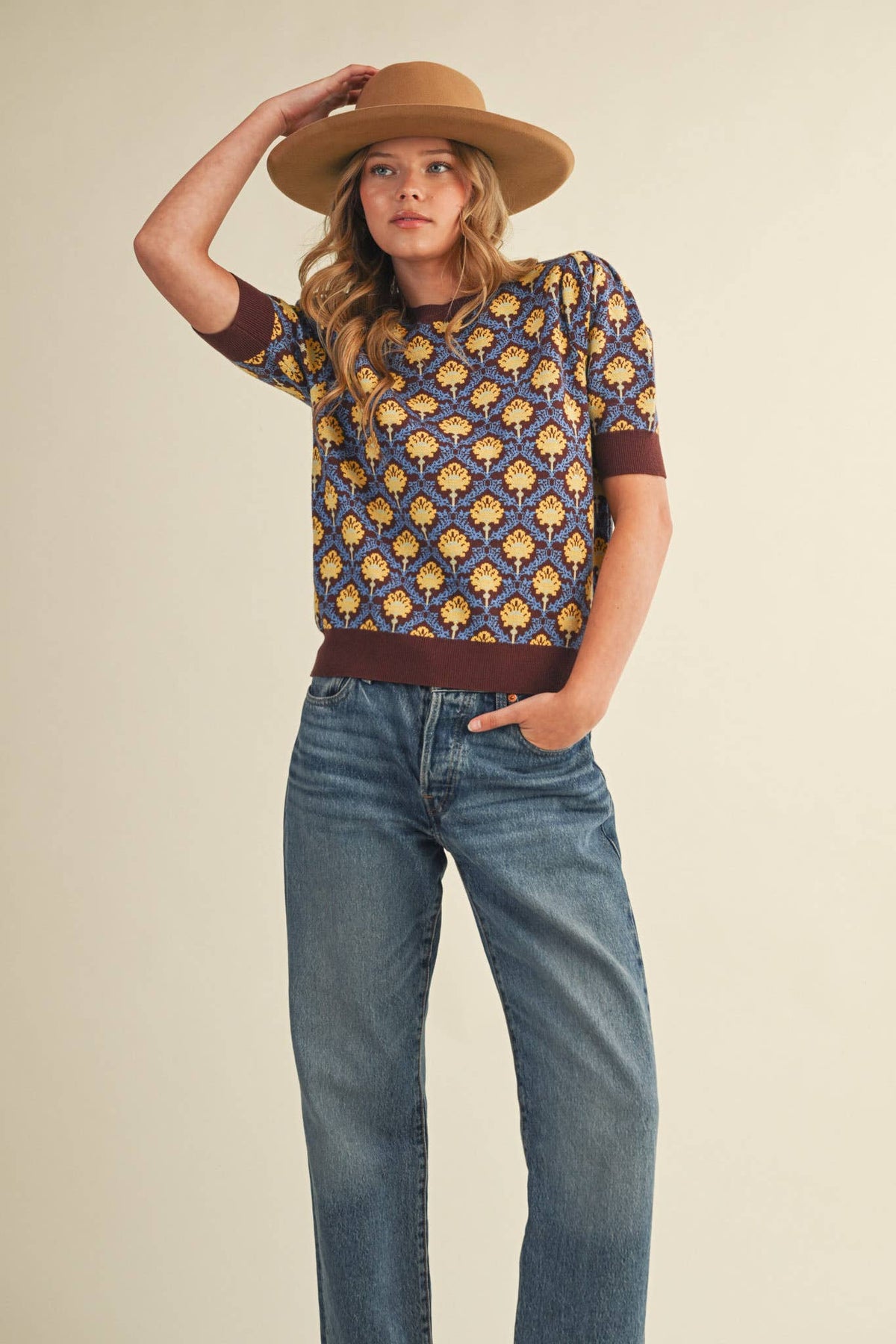 Meredith Short Sleeve Sweater
