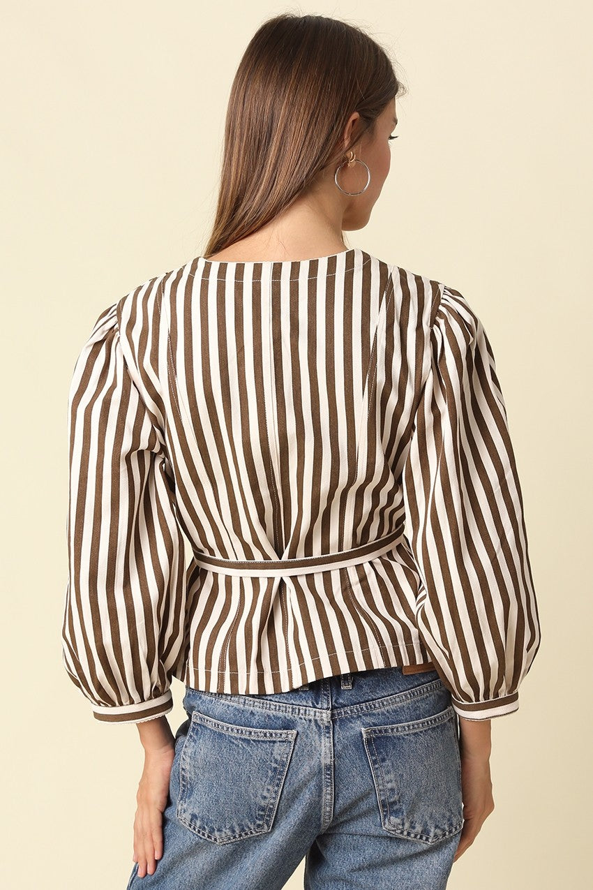 Bianca Striped Top