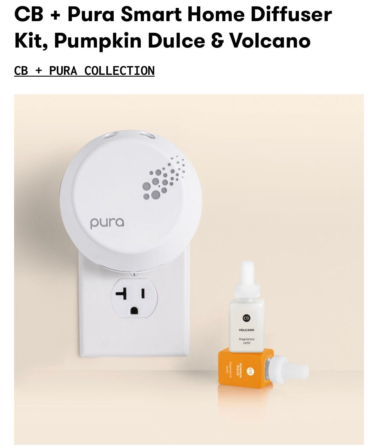 CB + Pura Smart Home Diffuser Kit
