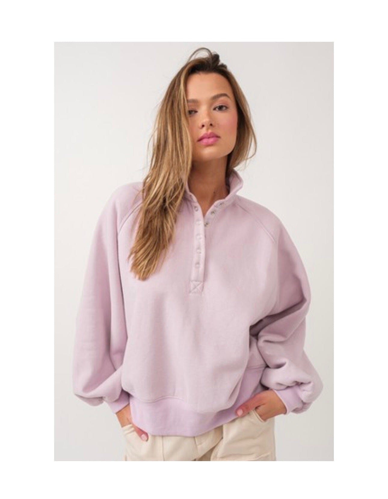 Cozy Crossover Pullover Outerwear 