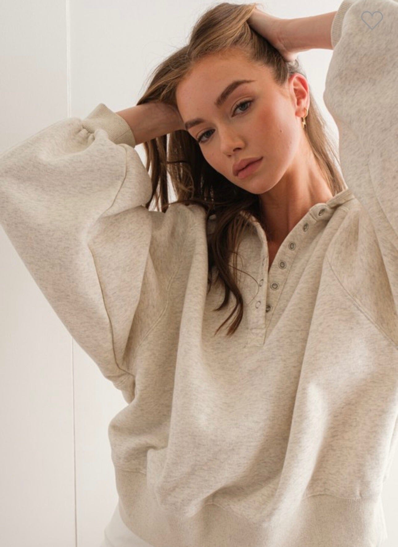 Cozy Crossover Pullover Outerwear 