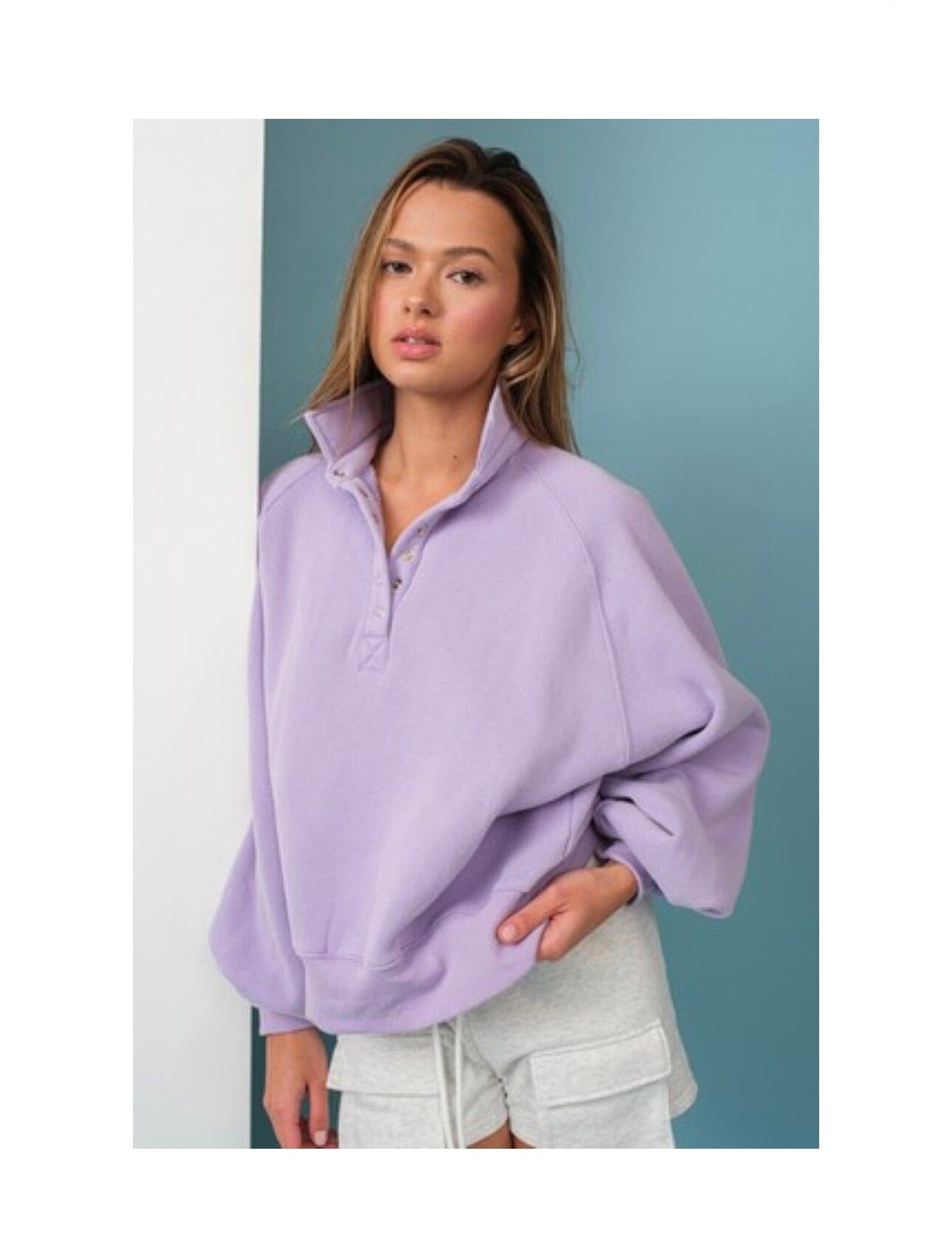 Cozy Crossover Pullover Outerwear 