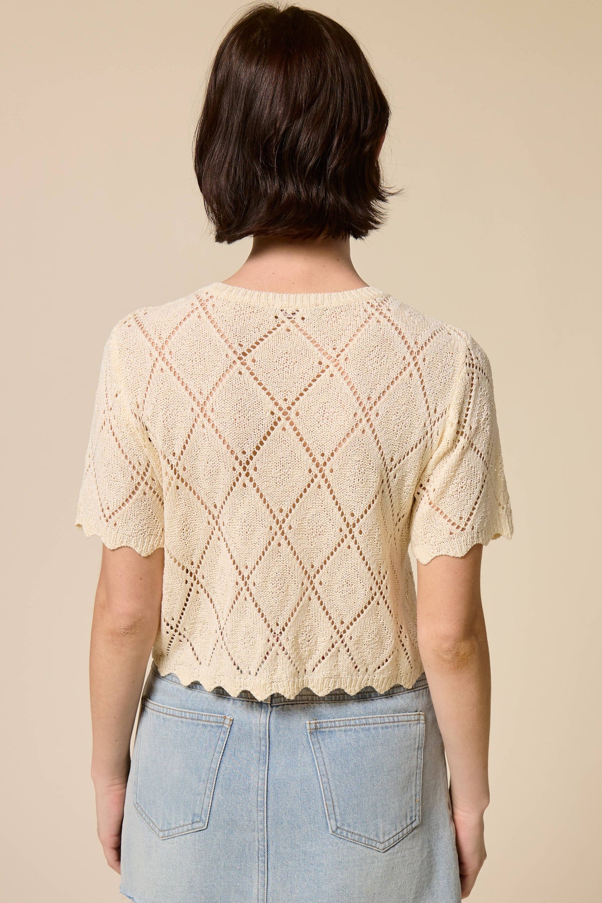 Tracy Short Sleeve Sweater