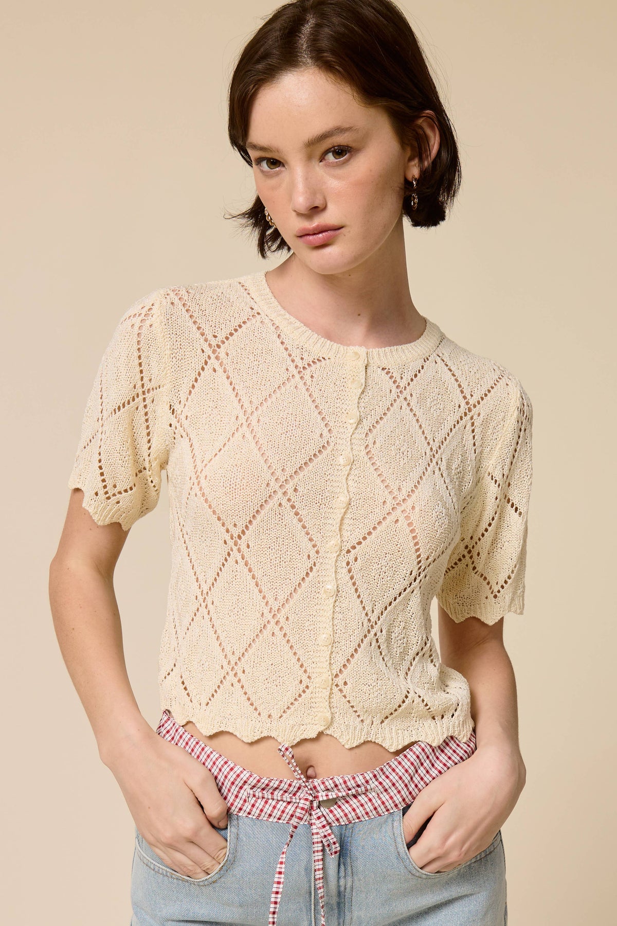 Tracy Short Sleeve Sweater