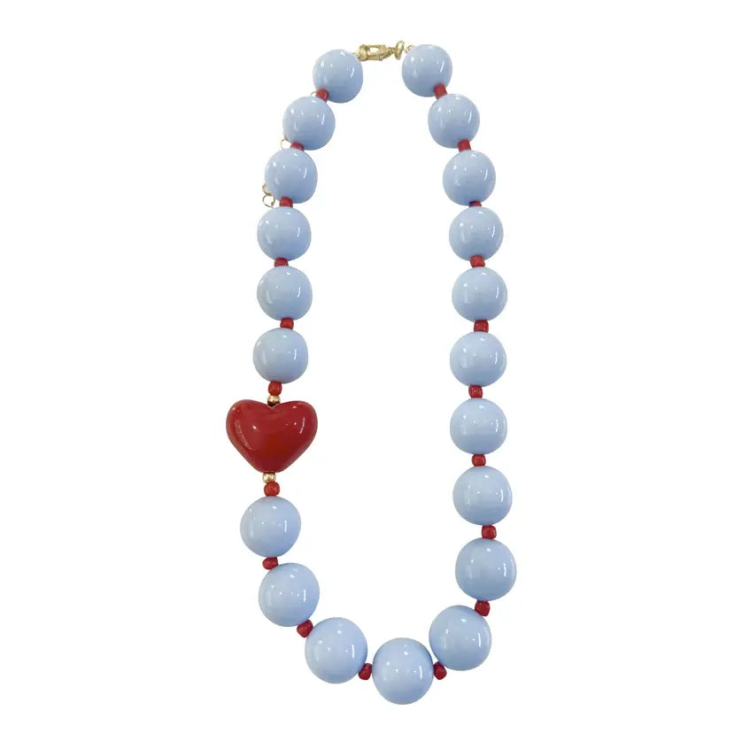 Judy Beaded Heart Necklace
