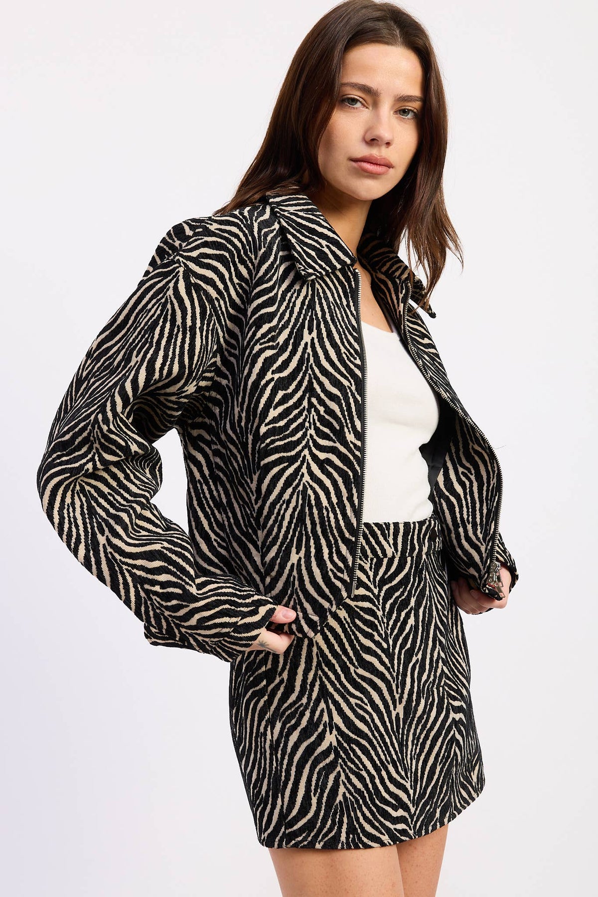 Zana Zebra Skirt