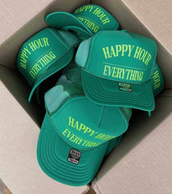 Happy Hour Over Everything Trucker Hat Accessories 