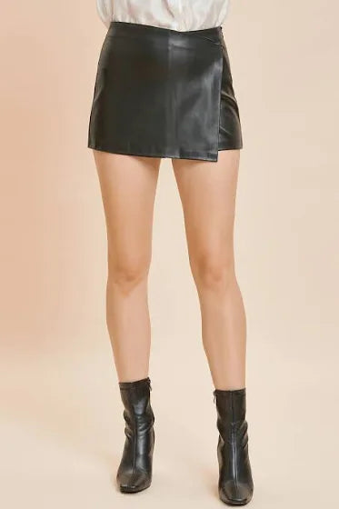 Love Me Leather Skort Skirt 