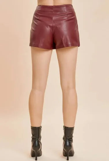 Love Me Leather Skort Skirt 
