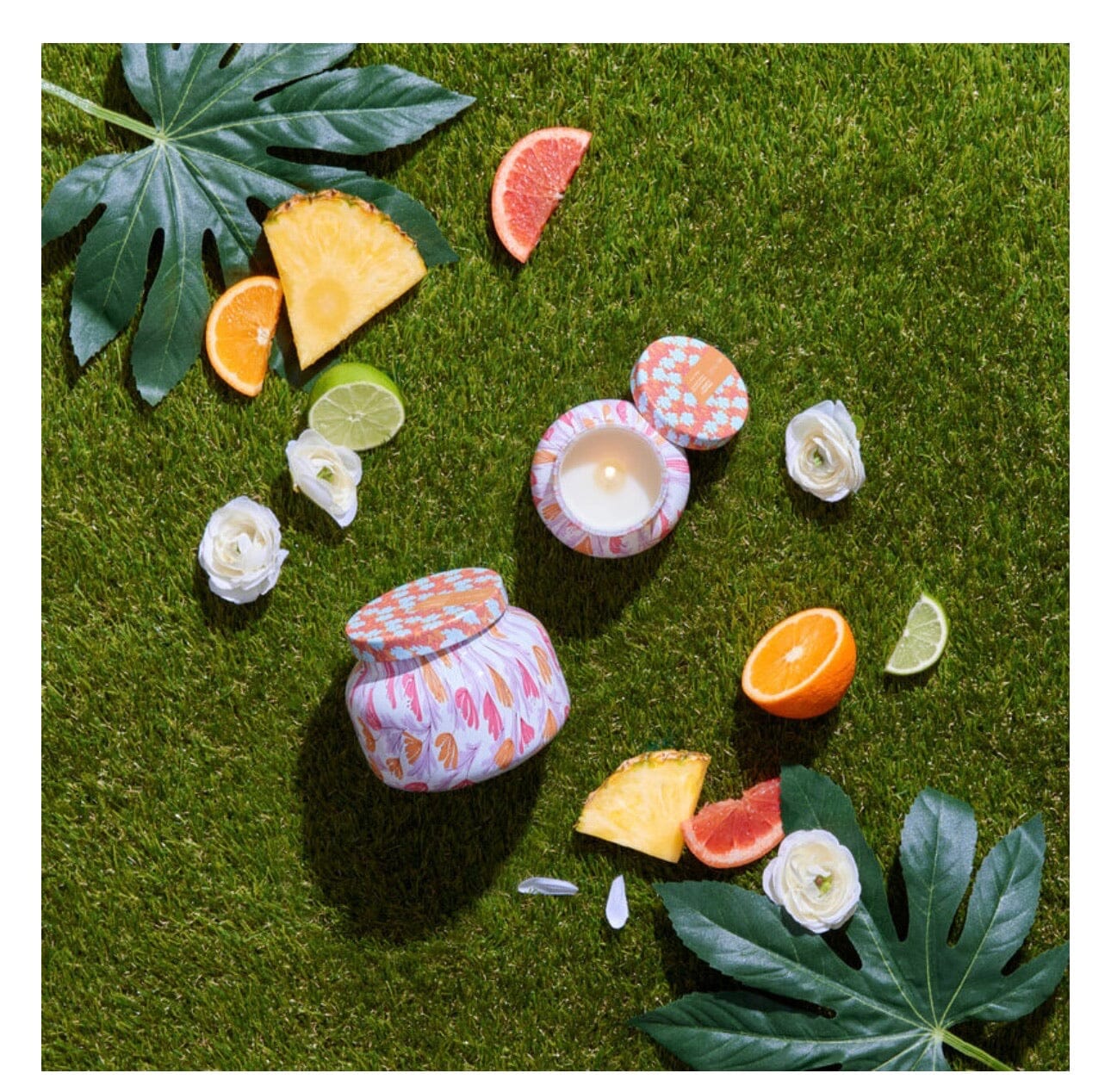 Pineapple Flower Pattern Play Petite Signature Jar 