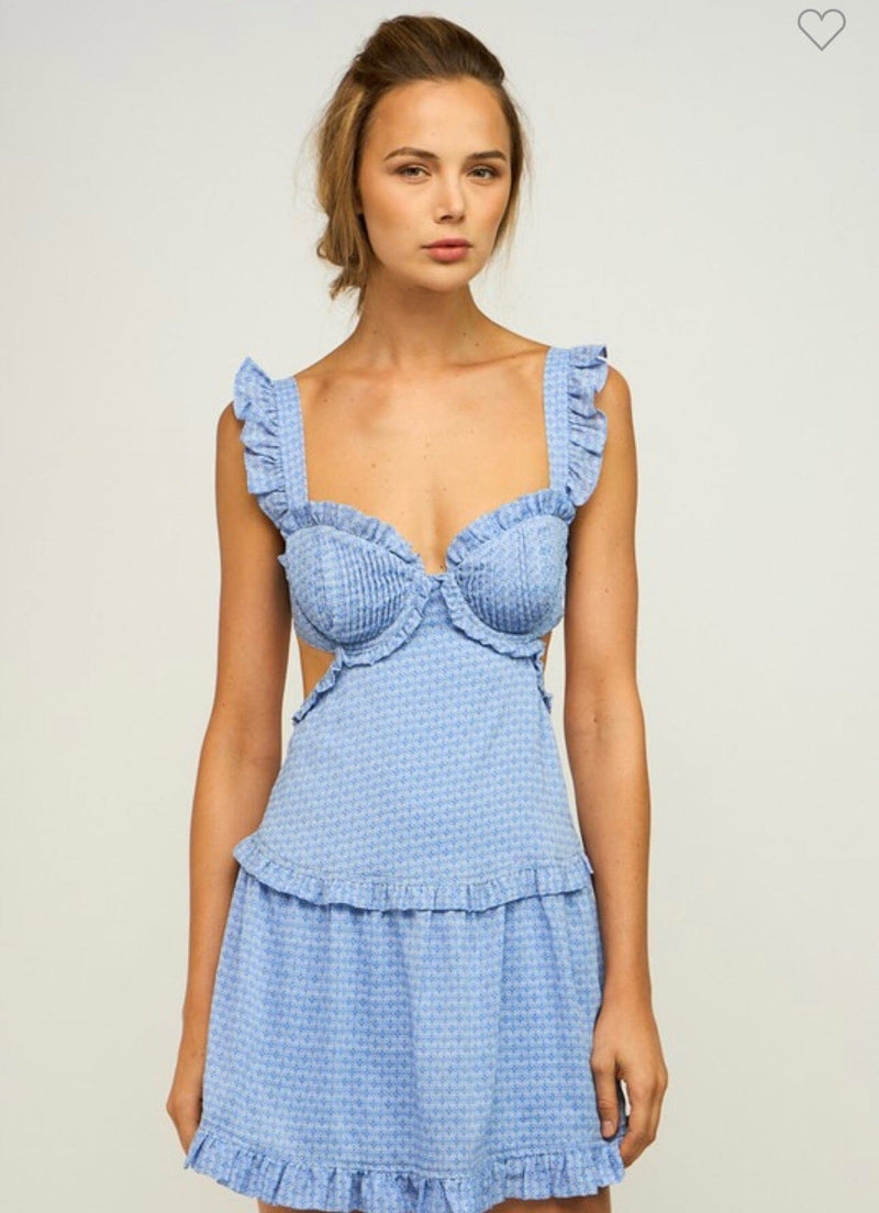 Polka Dot Bra Mini Dress Dresses 