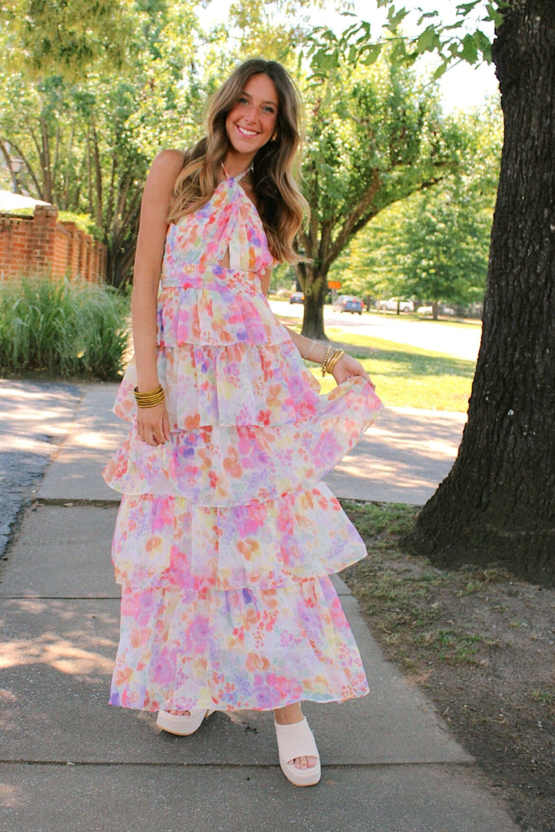 Summer in Bloom Halter Dress Dresses 