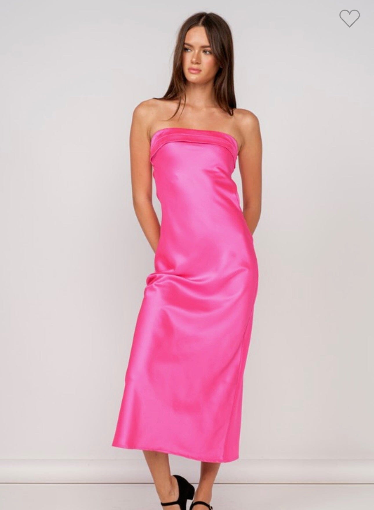 Sydney Satin Midi Dress Dresses 