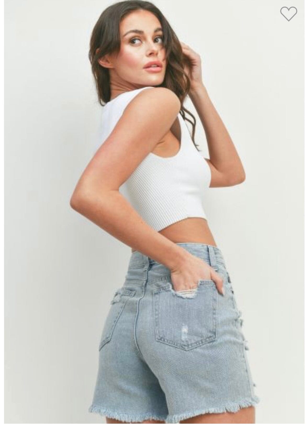 90's Denim Girlfriend Shorts Shorts 