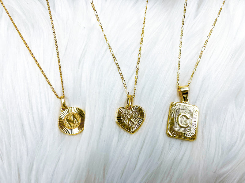 Bracha Heart Initial Necklace Necklaces 