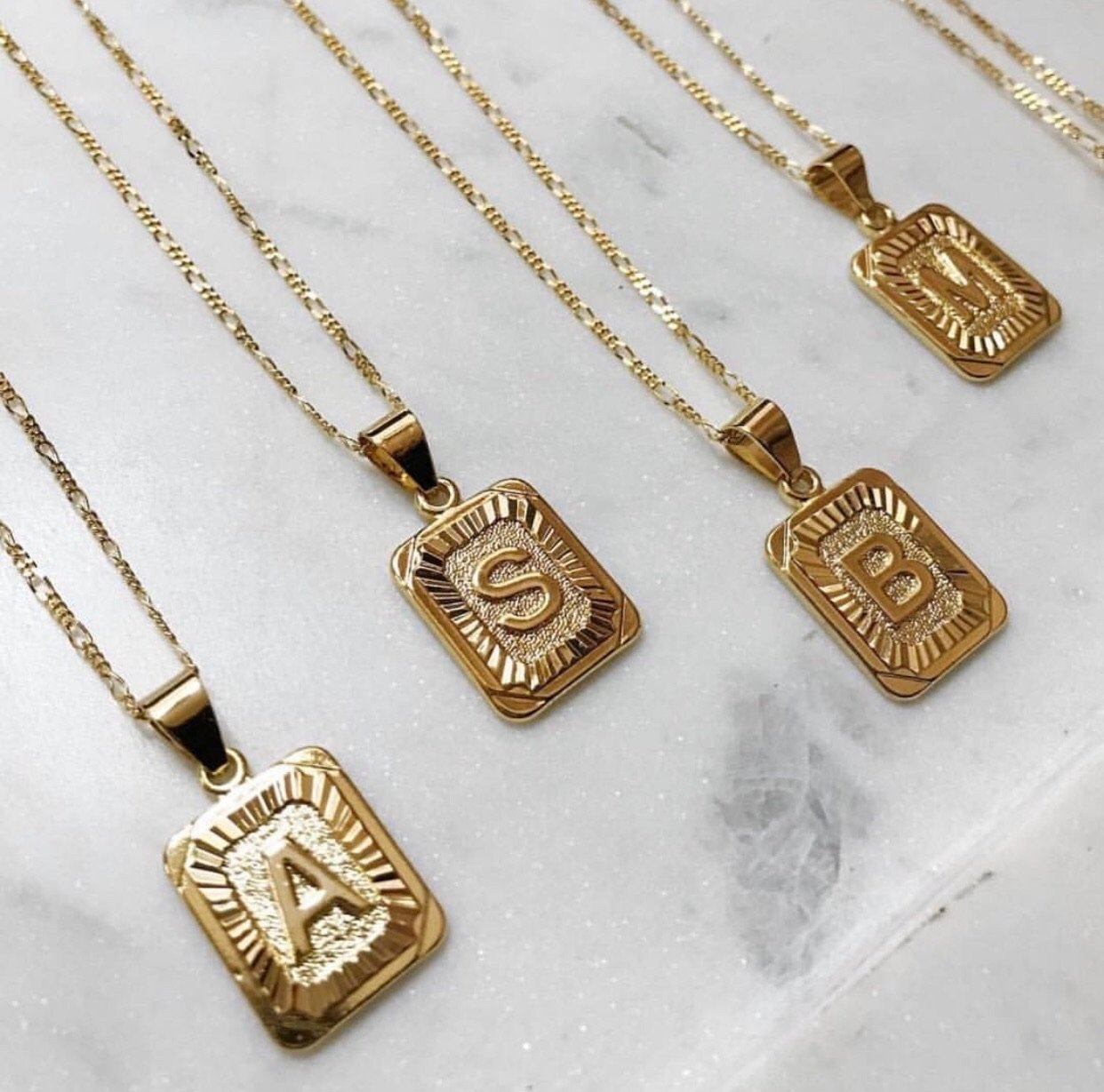 Bracha Initial Card Necklace Accessories 