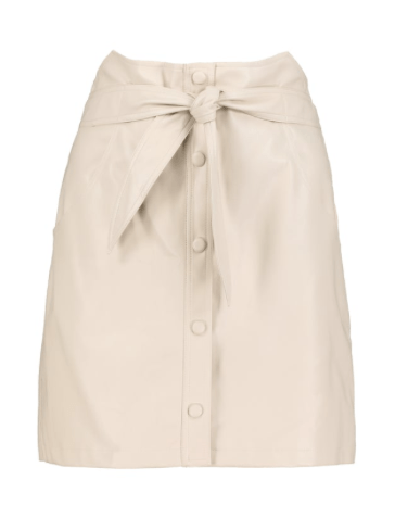 B&Y Leather Button Front Skirt Mini Skirts 