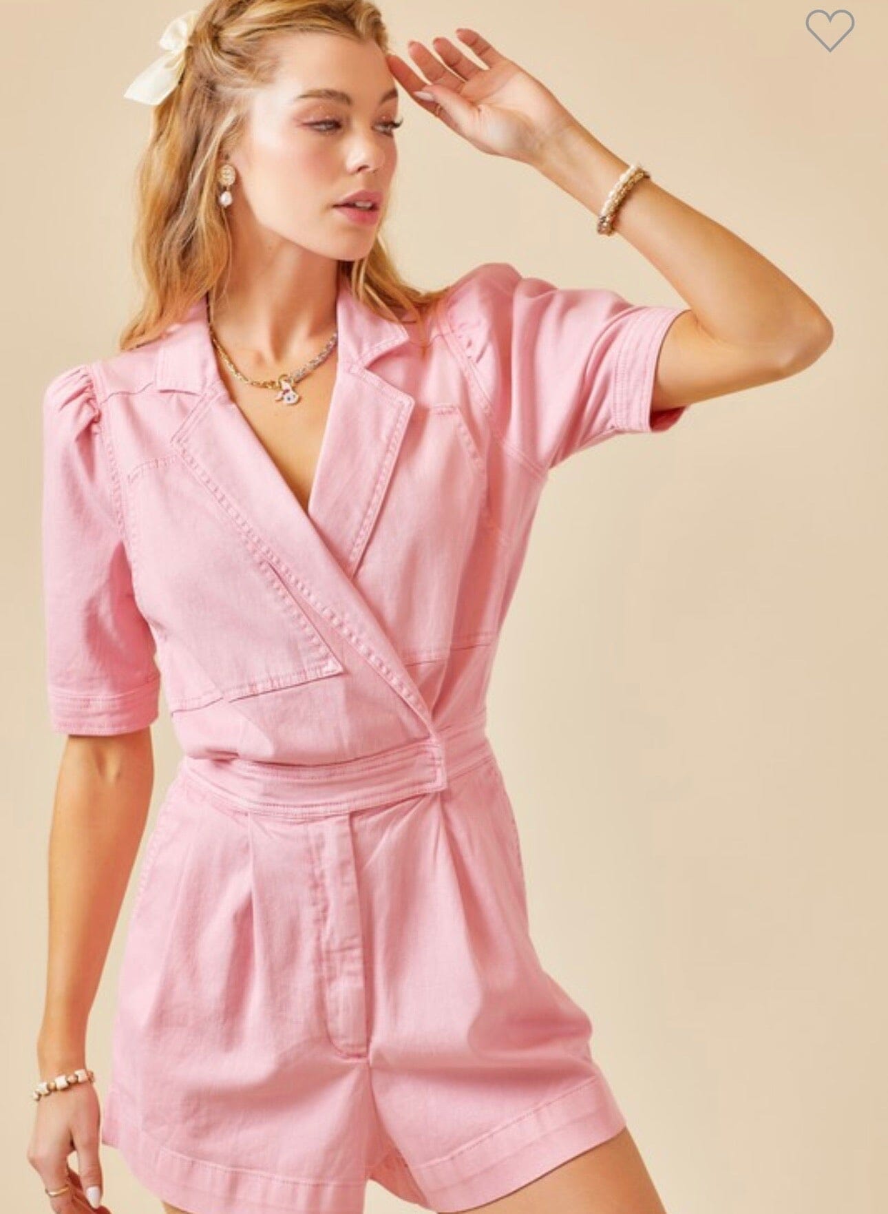 Denim Crush Romper Dresses 