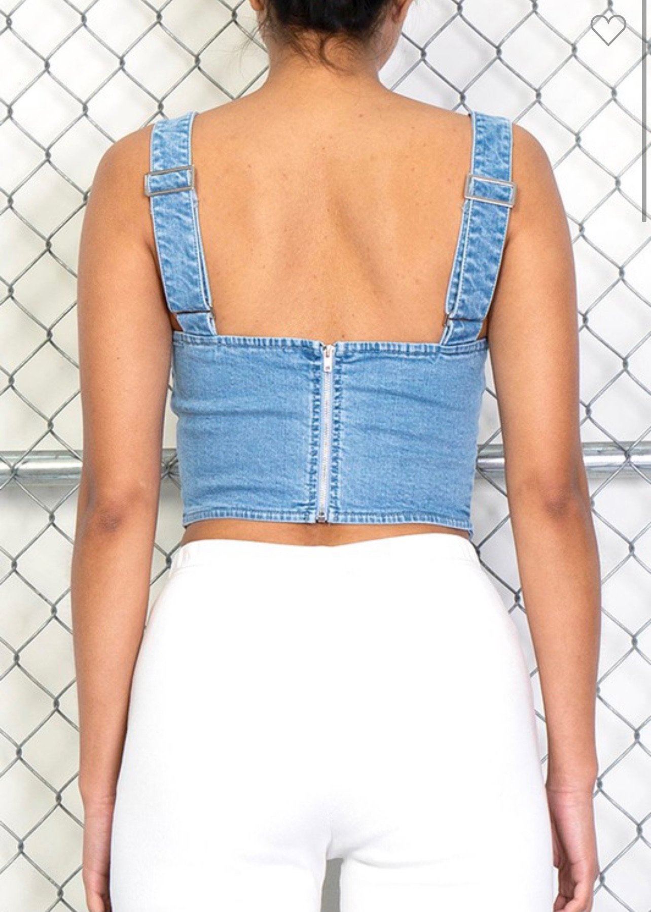 Denim Darling Corset Top Top 