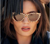 Diff Camila Checker Weave Sunglassses Accessories 