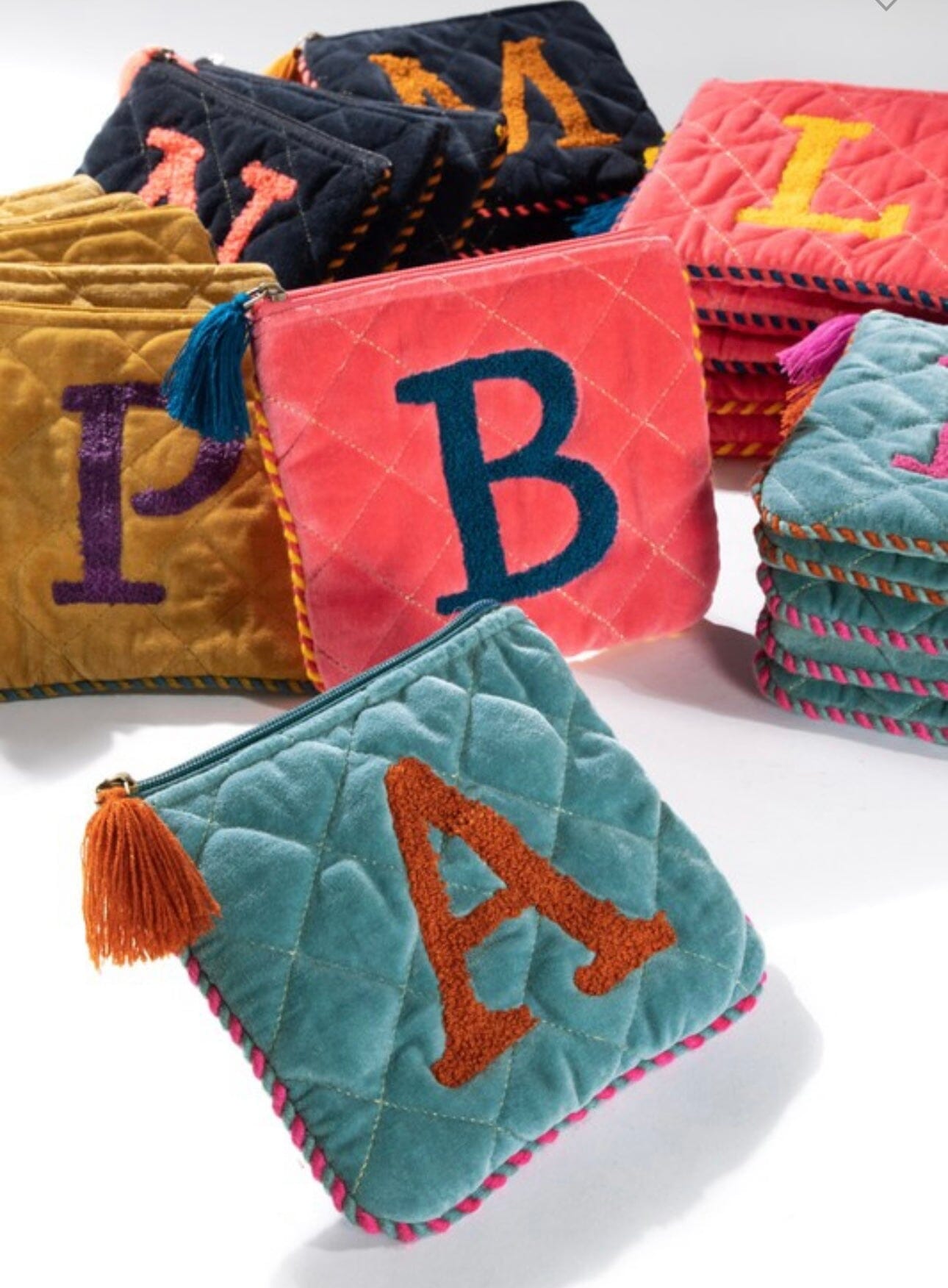 Initial Tassel Pouch Accessories 