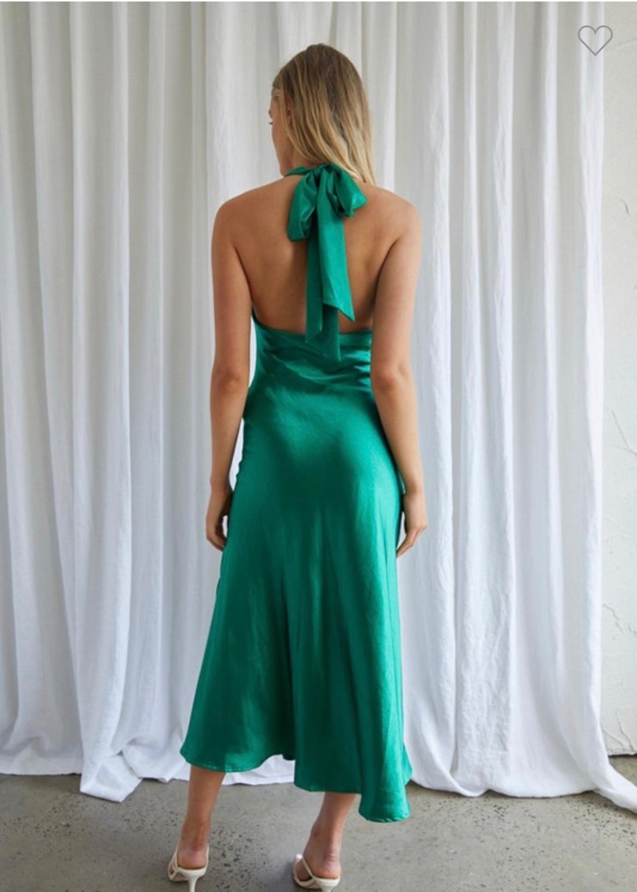 Jasmine Satin Midi Dress Dresses 