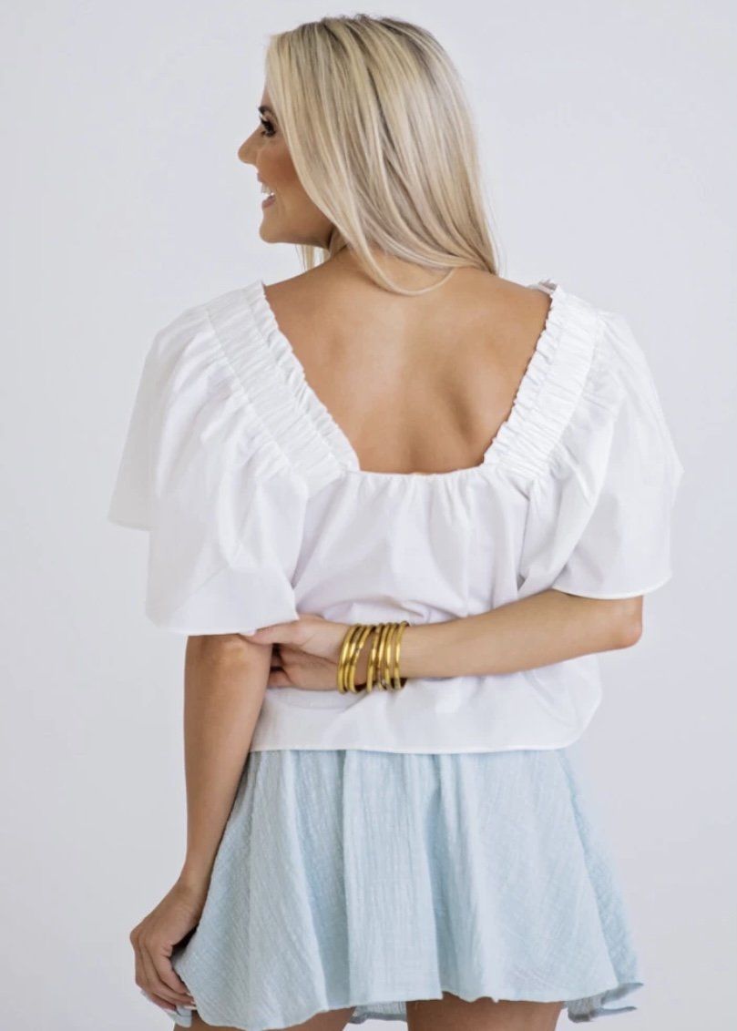 Karlie Seafoam Gauze Linen Skort Bottoms 