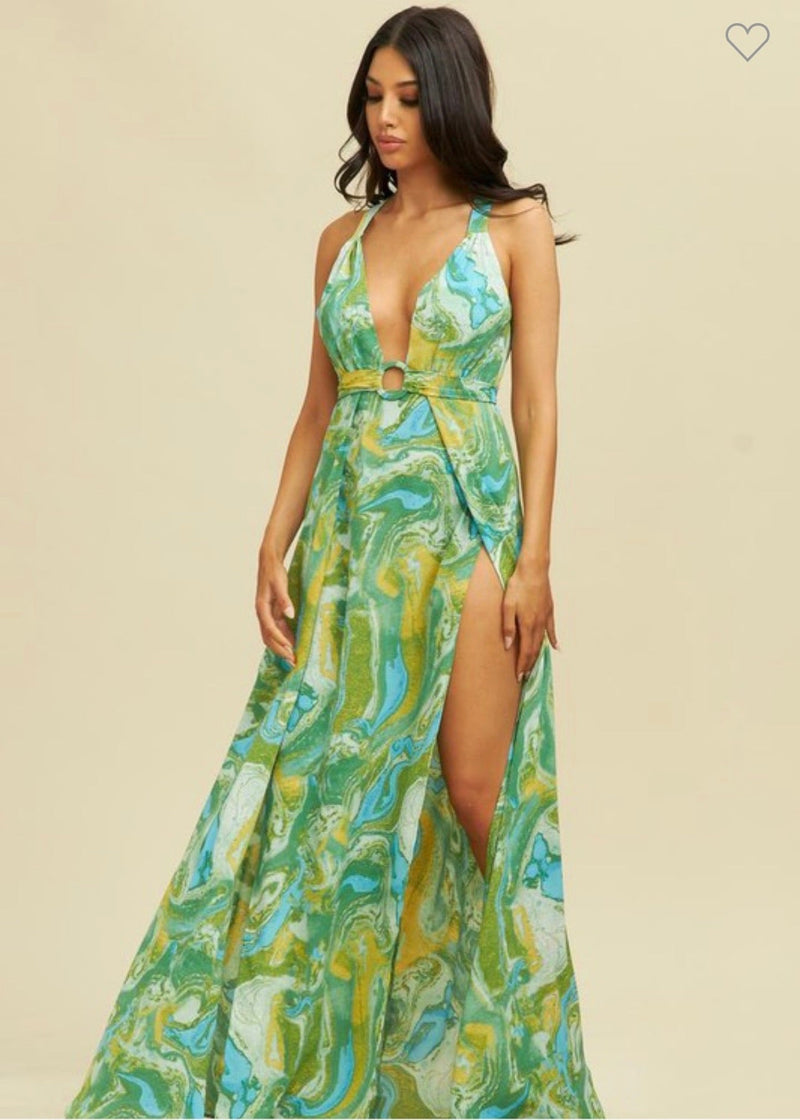 Marbled Lover Gown Dresses 