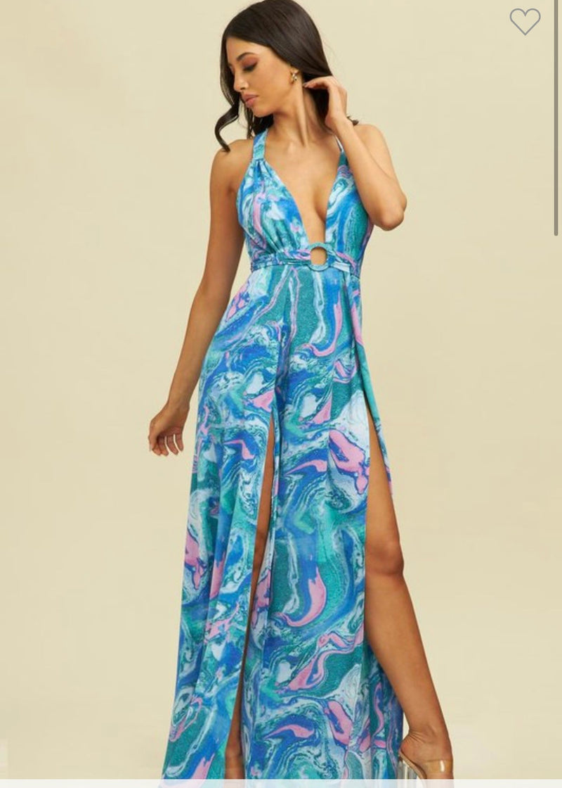 Marbled Lover Gown Dresses 