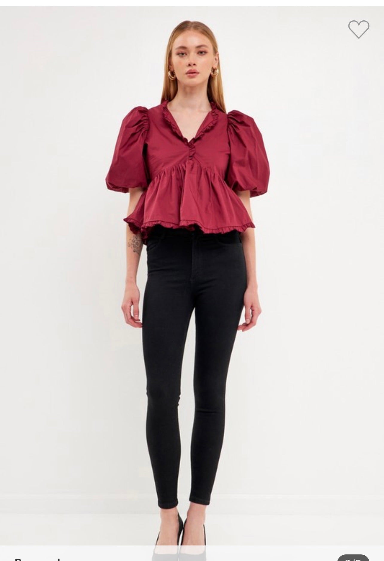 Maroon Magic Blouse Tops 