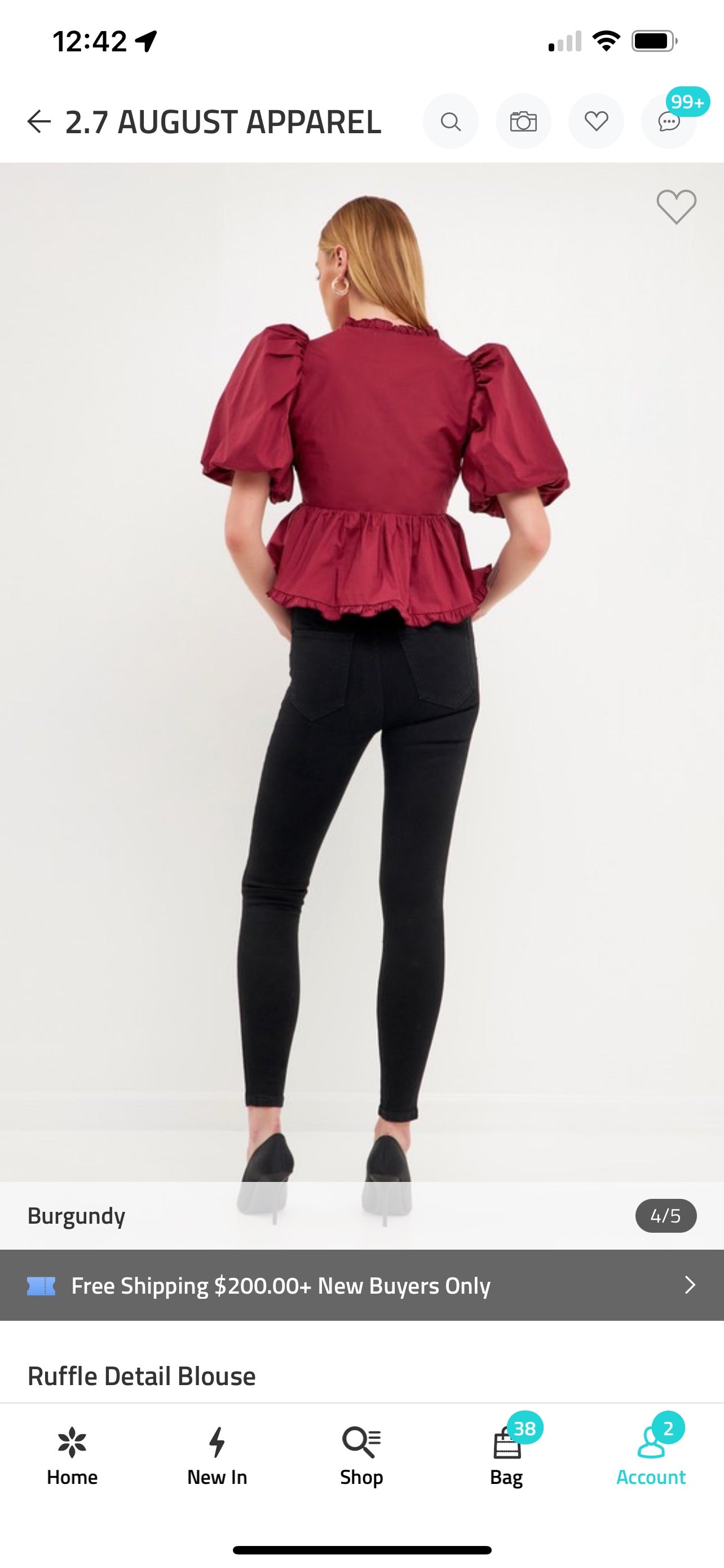 Maroon Magic Blouse Tops 