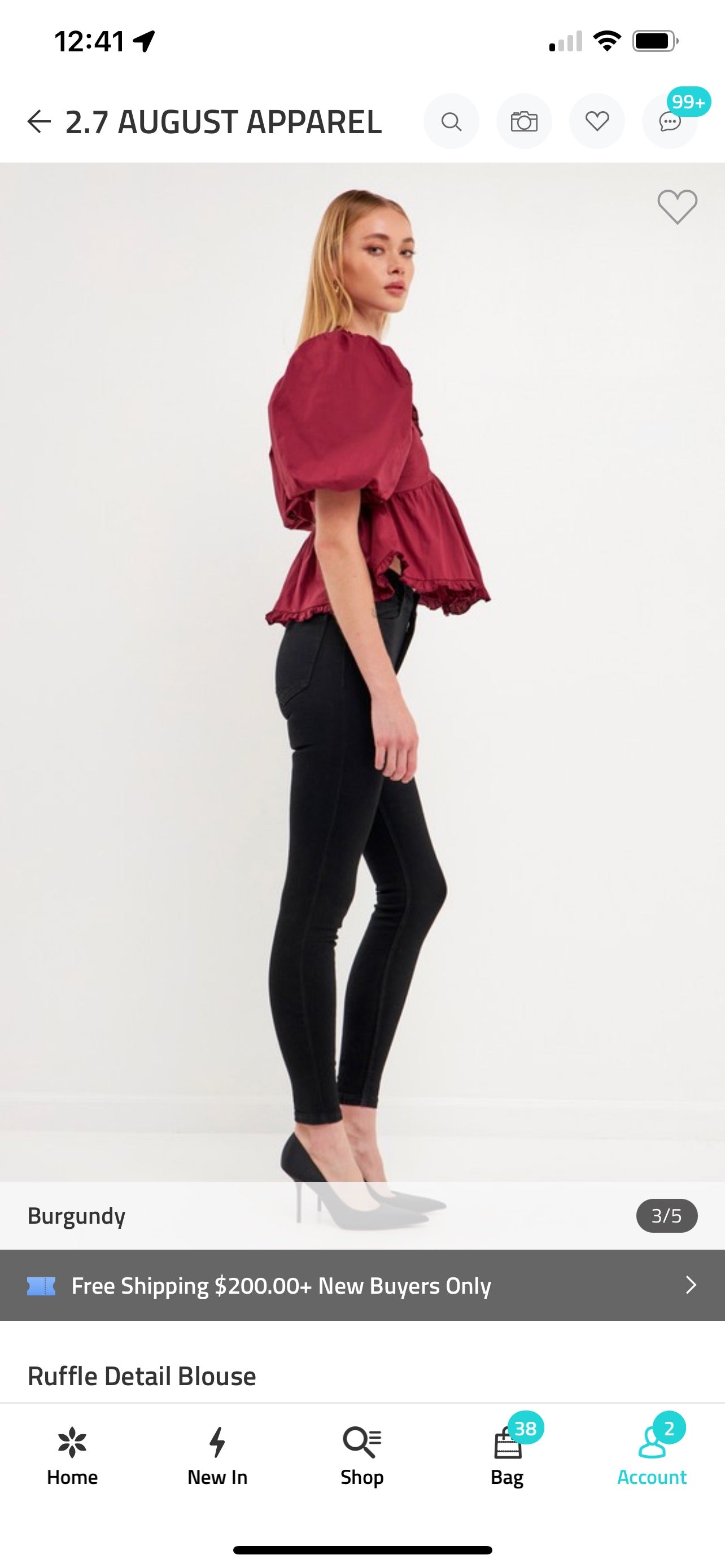 Maroon Magic Blouse Tops 