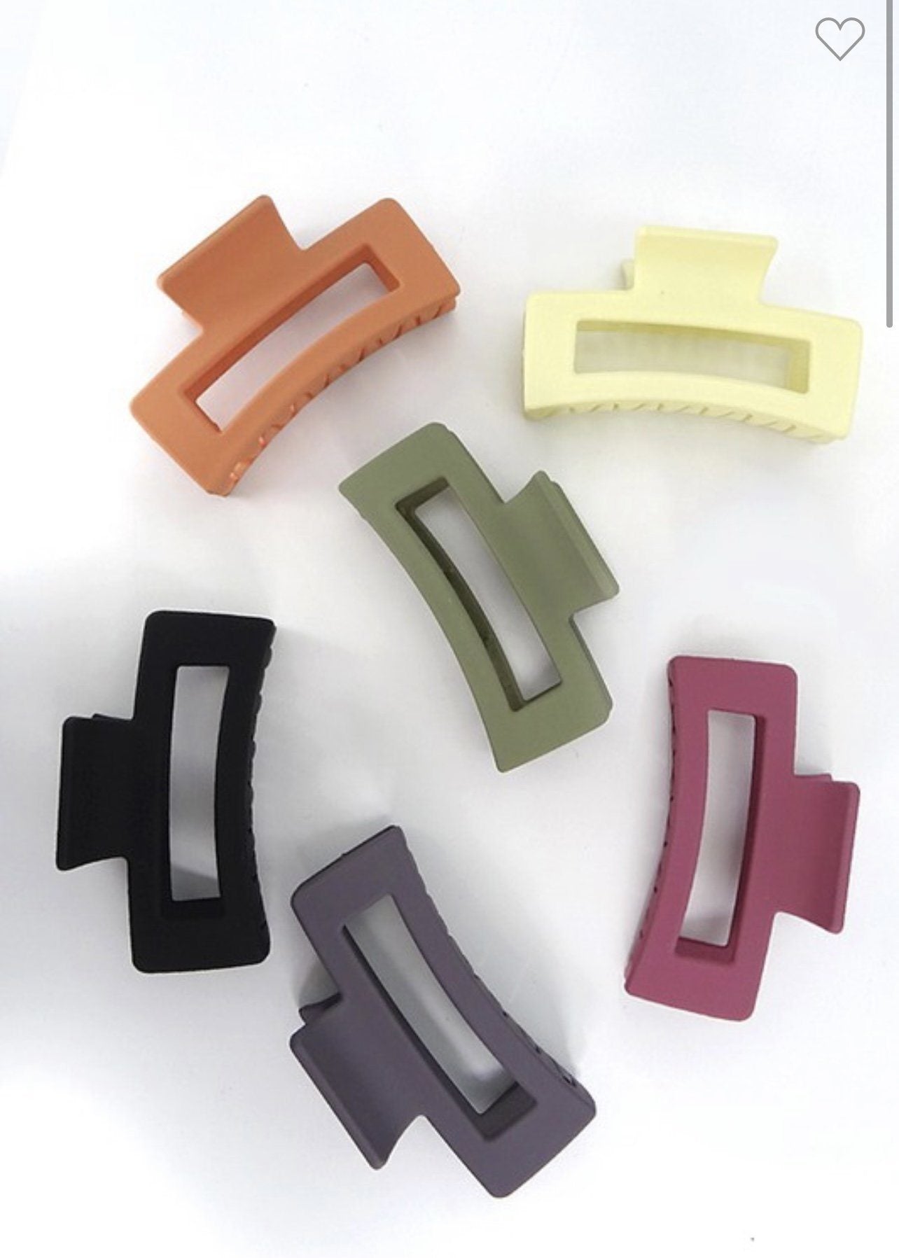 Matte Hair Claw Accessories 