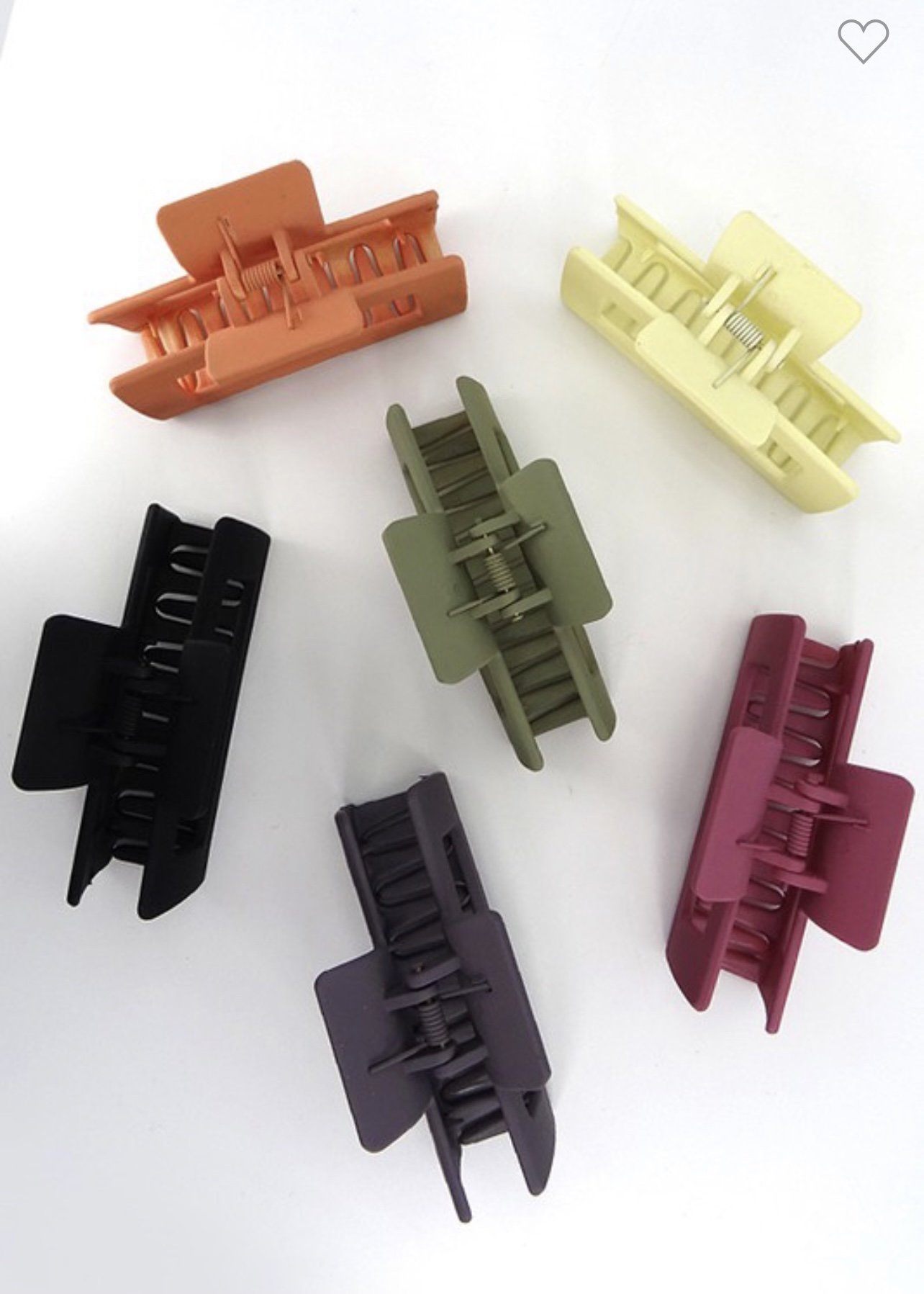 Matte Hair Claw Accessories 